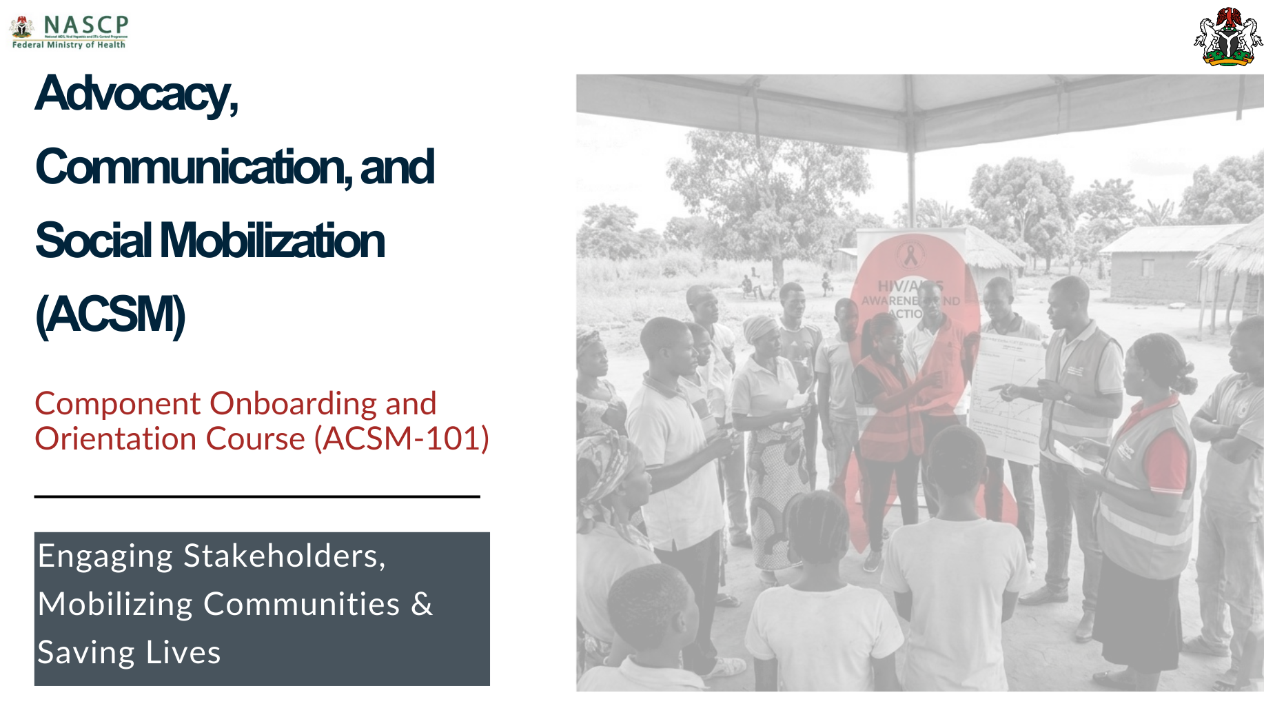 Advocacy, Communication, and Social Mobilization Component Onboarding image