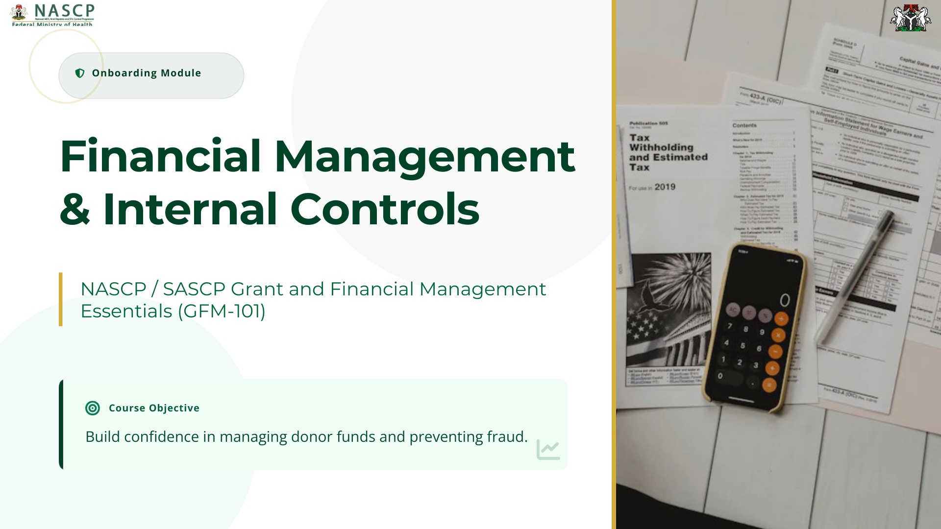 Finance Component Onboarding Module image